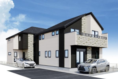 東京都八王子市椚田町の新築一戸建ての現地外観写真